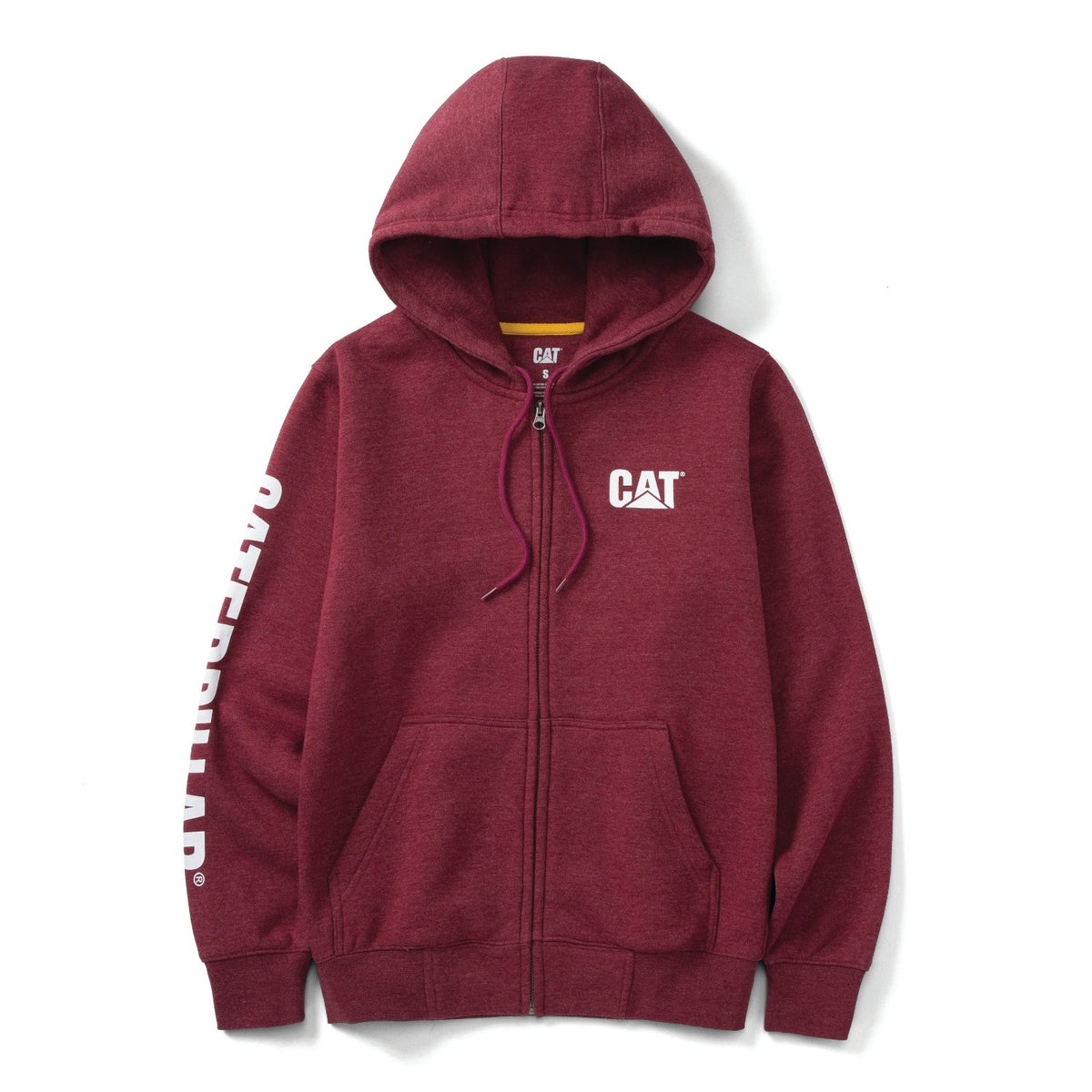 CAT Women's Trademark Banner Full Zip Hoodie Sweatshirts & Hoodies CAT Carmenere Heather L Reg