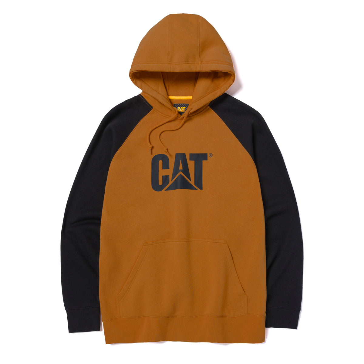 CAT Men's Colorblock Raglan Logo Hoodie - Work World - Workwear, Work Boots, Safety Gear