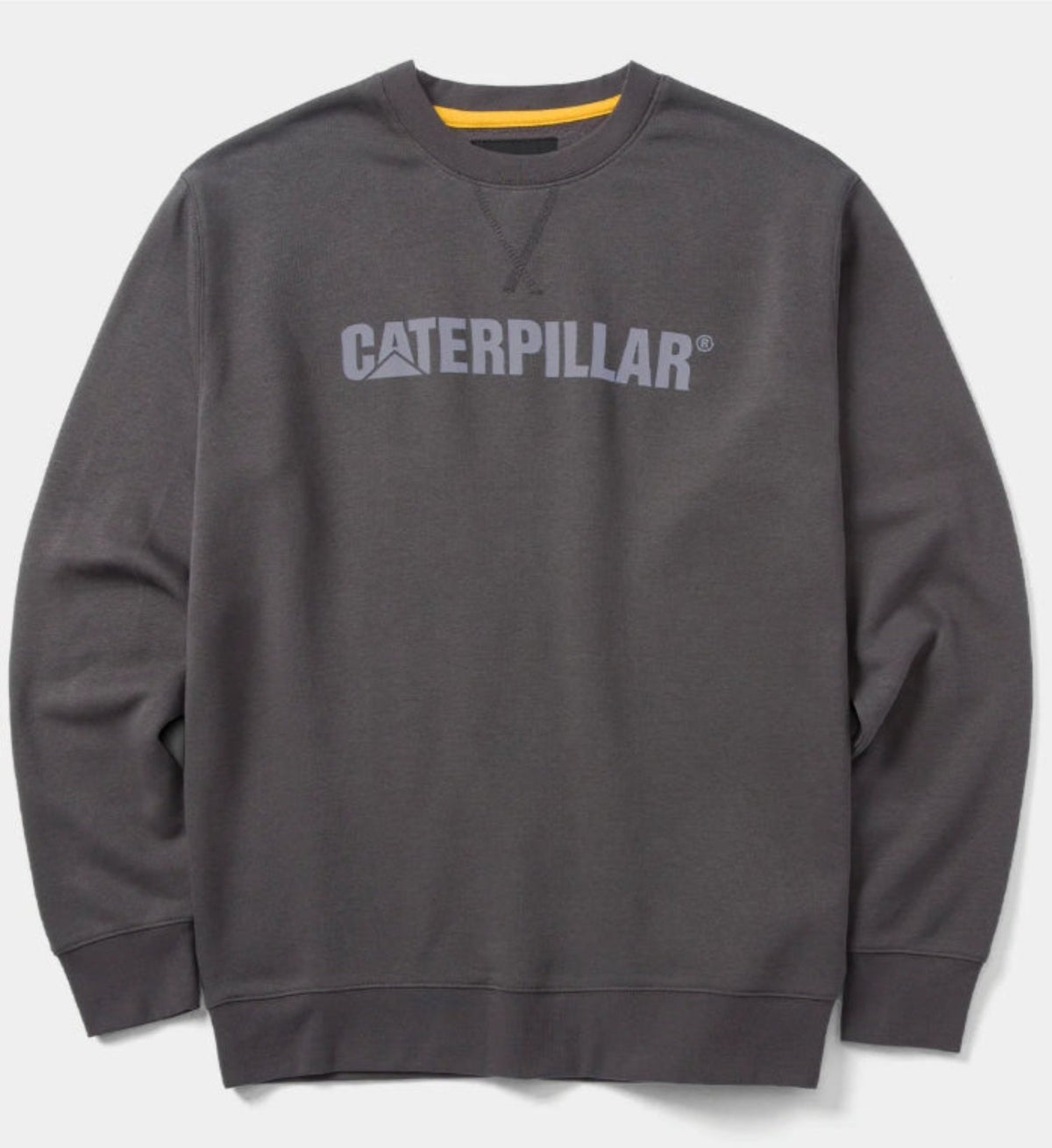 CAT Men's Midweight Logo Graphic Crewneck Sweatshirt Sweatshirts & Hoodies CAT Magnet 2XL Reg