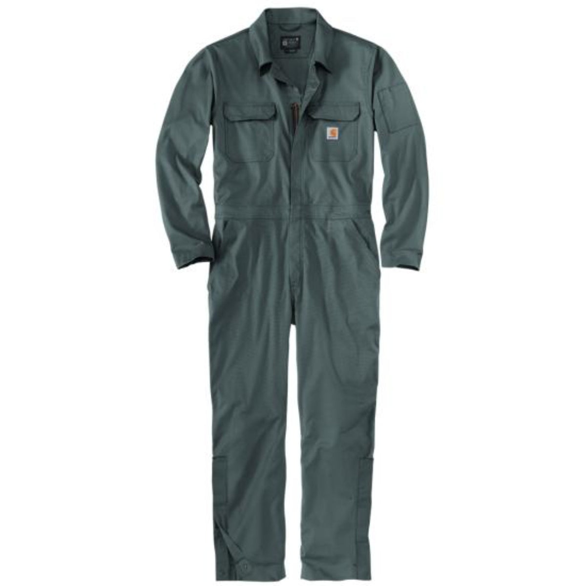Carhartt Men's Rugged Flex Canvas Coverall Bibs & Overalls Carhartt Gravel 2XL Reg
