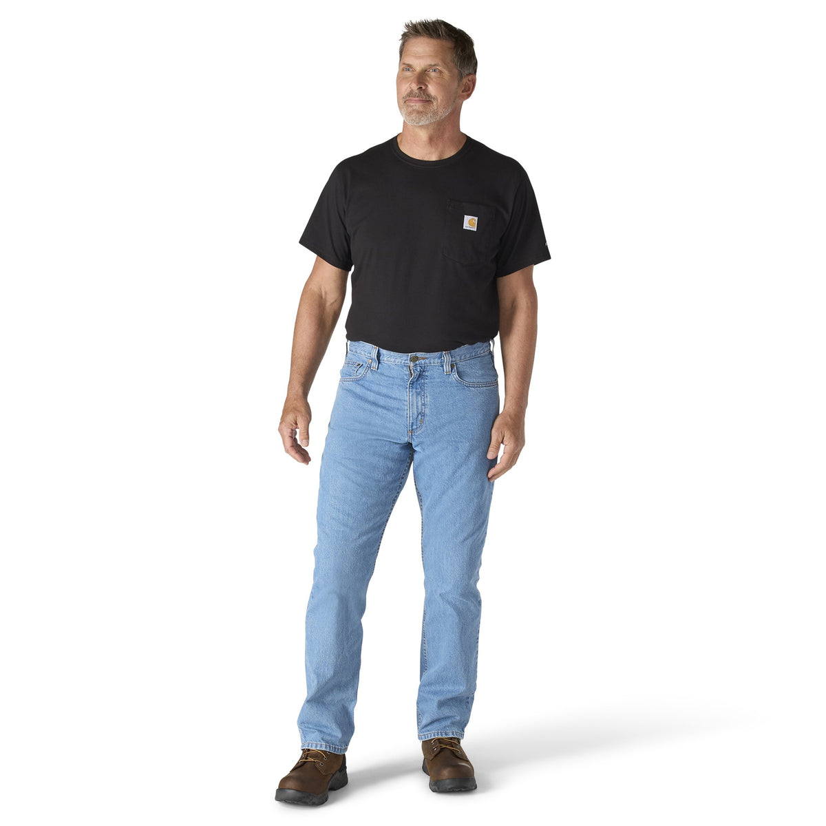 Carhartt Men's Relaxed Fit Straight Leg 5-Pocket Jean Pants Carhartt