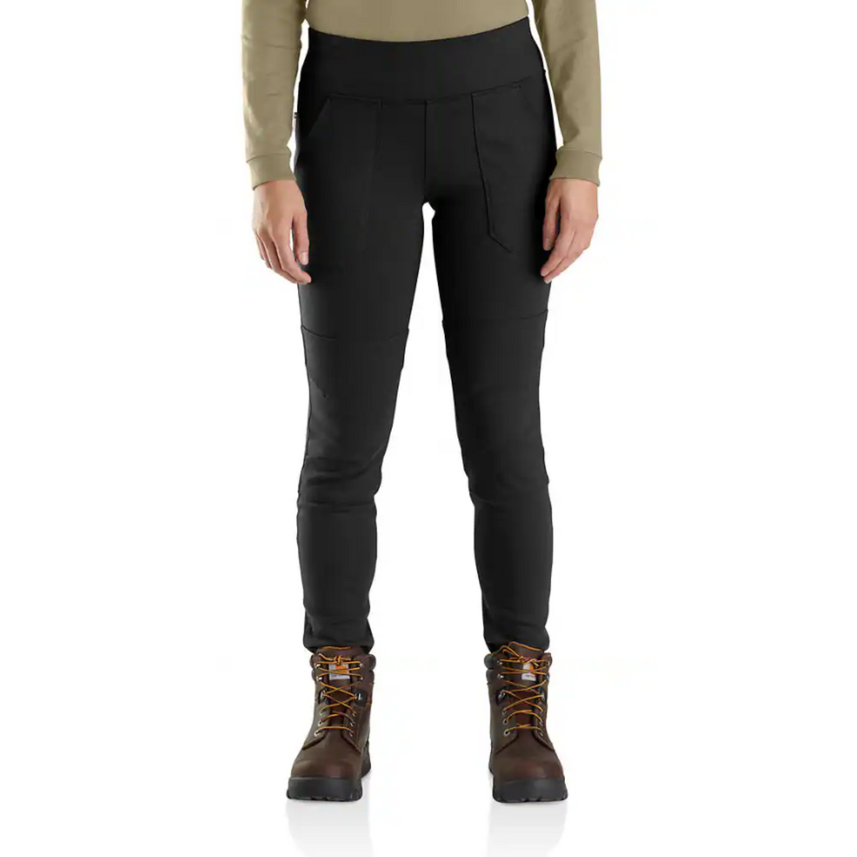 Carhartt Women's FR Force Fitted Mid-Weight Utility Legging Pants Carhartt Black 2XL Reg