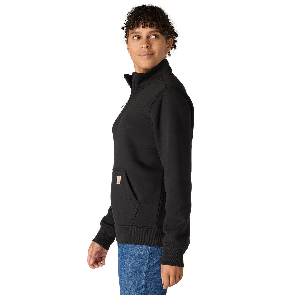 Carhartt Women's Quarter-Zip Mock-Neck Sweatshirt Sweatshirts & Hoodies Carhartt