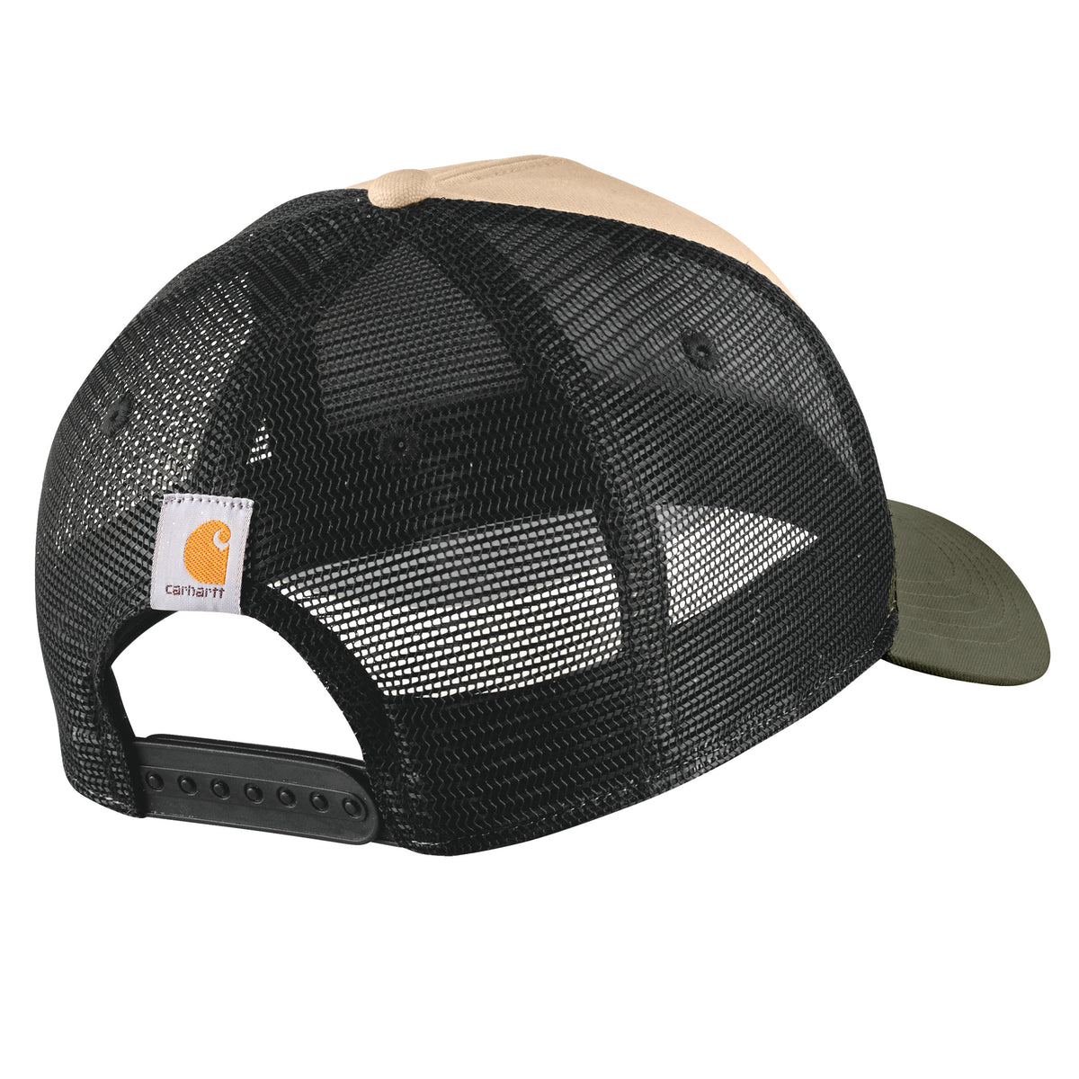 Carhartt Men's Canvas Mesh-Back Logo Graphic Cap Hats & Caps Carhartt