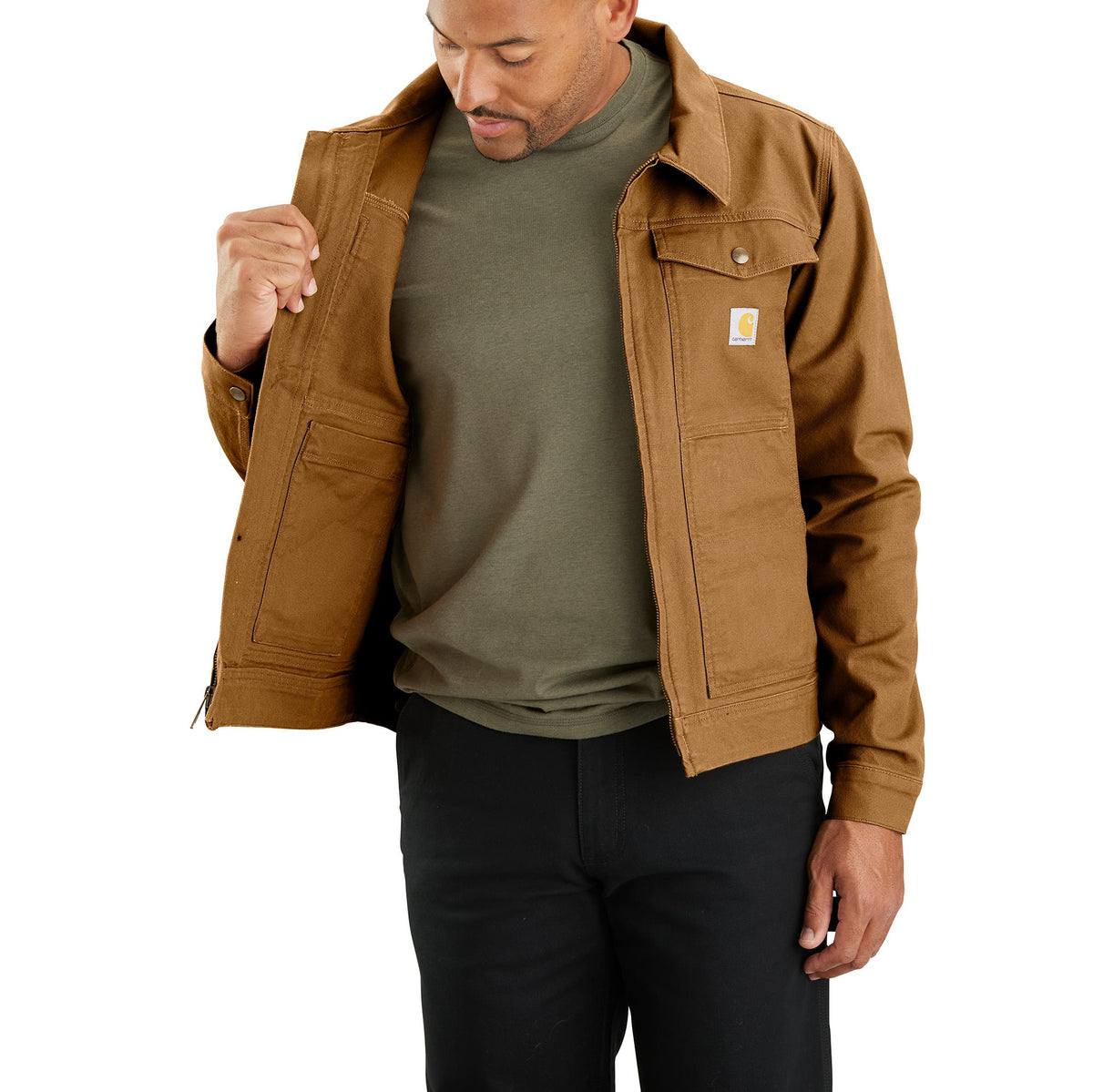 Carhartt Men's Rugged Flex® Duck Berwick 6-Pocket Zip Jacket Jackets & Coats Carhartt