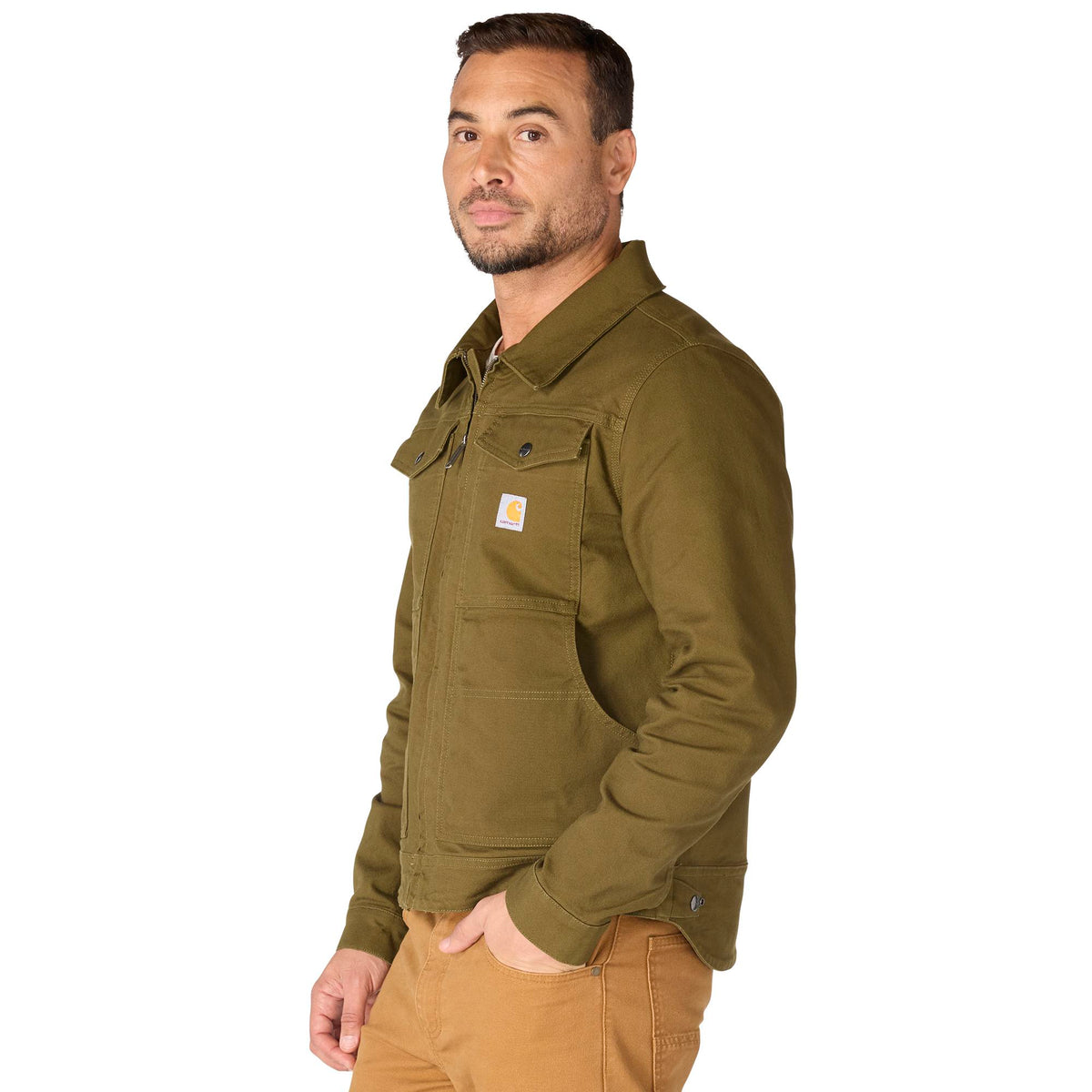Carhartt Men's Rugged Flex® Duck Berwick 6-Pocket Zip Jacket Jackets & Coats Carhartt