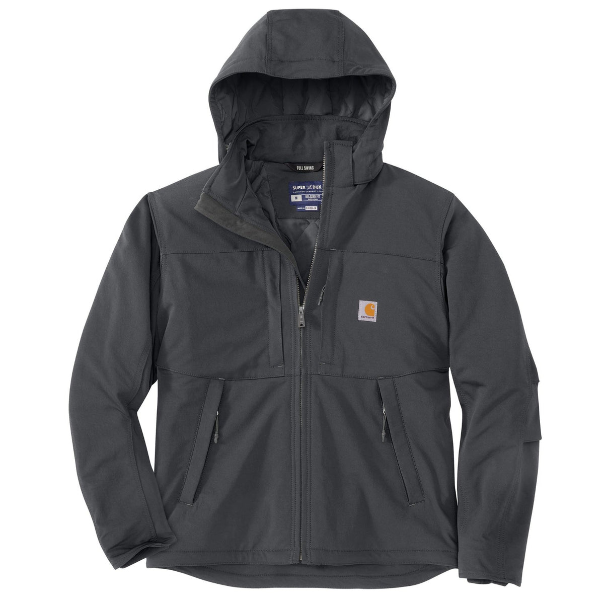 Carhartt Men's Super Dux® Relaxed Fit Insulated Hooded Jacket Jackets & Coats Carhartt Shadow 2XL Reg