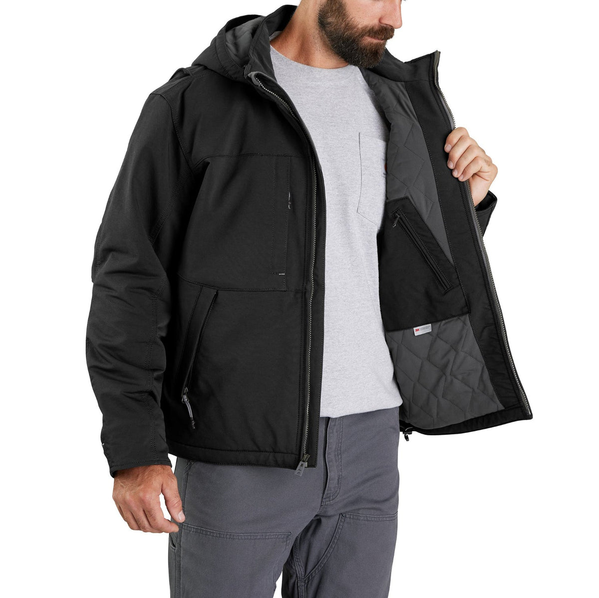 Carhartt Men's Super Dux® Relaxed Fit Insulated Hooded Jacket Jackets & Coats Carhartt