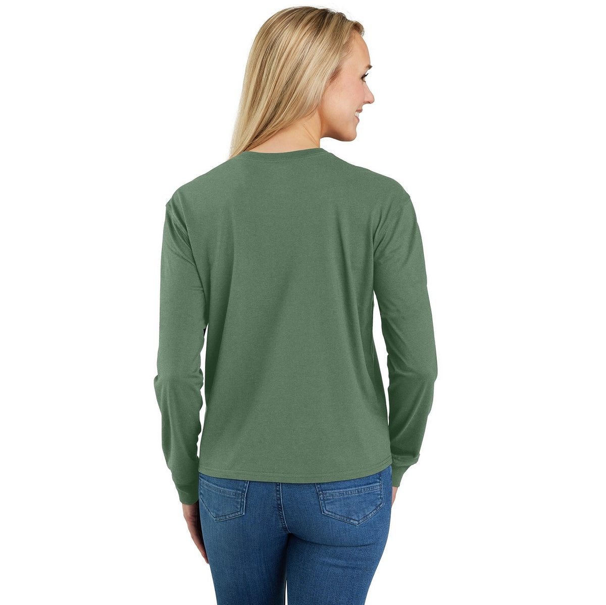 Carhartt Women&#39;s Tencel Loose Fit Lightweight Crewneck Pocket Long Sleeve T-Shirt - Work World - Workwear, Work Boots, Safety Gear