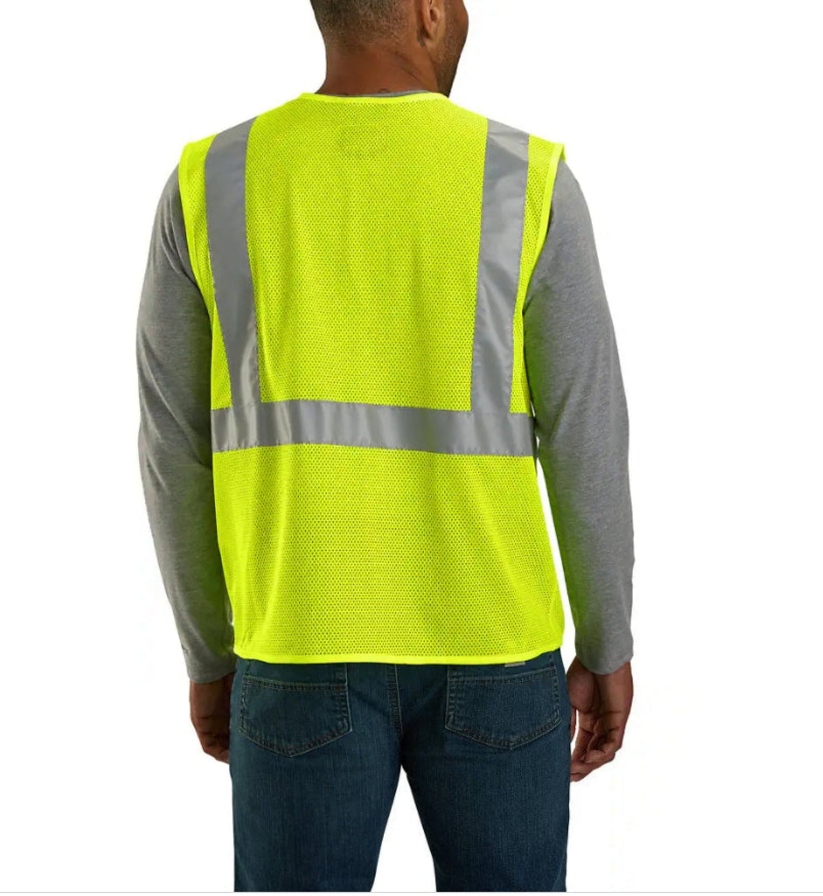 Carhartt Men's C2 Hi-Vis Mesh Multi-Pocket Zip Safety Vest Vests Carhartt