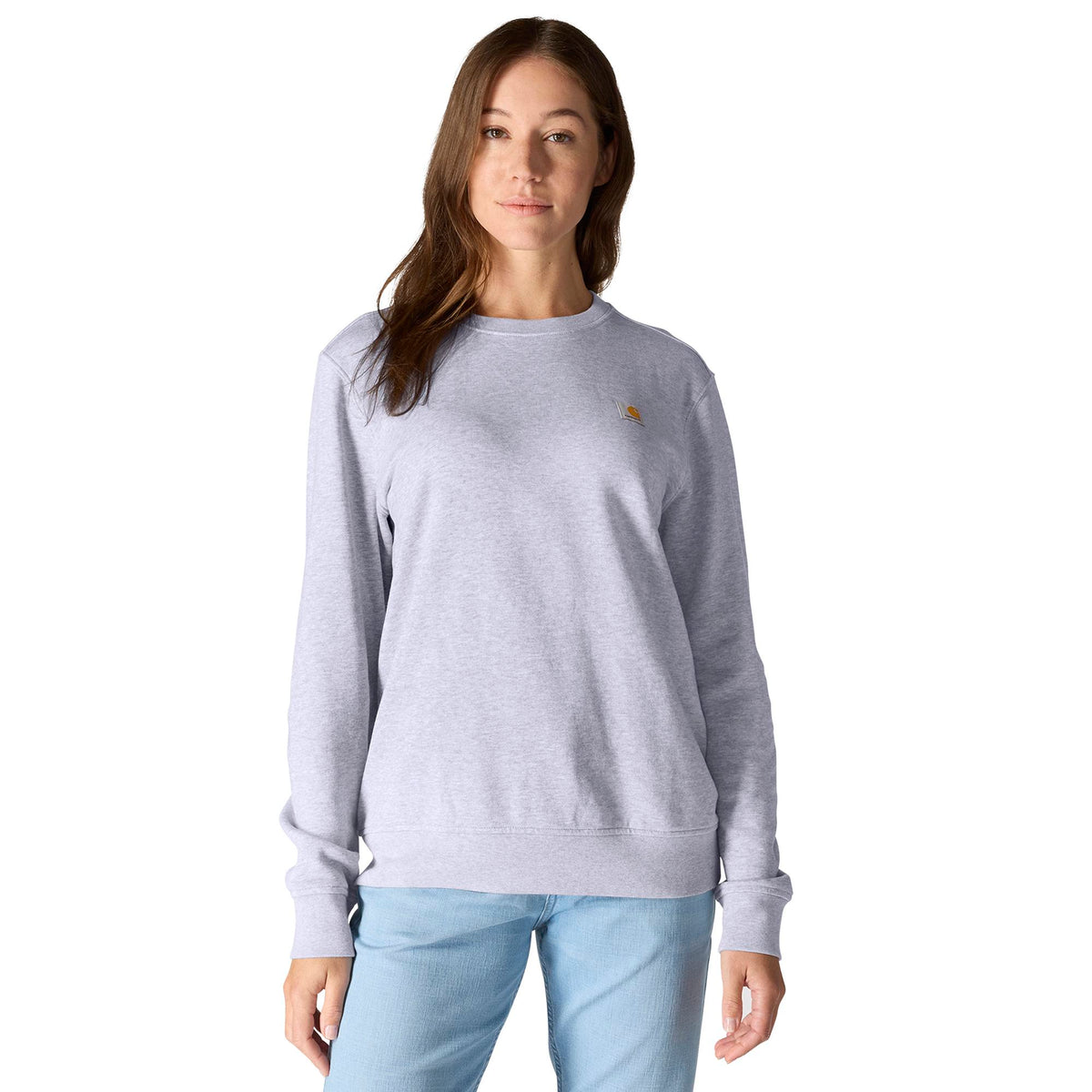 Carhartt Women's Relaxed Fit French Terry Crewneck Sweatshirt Sweatshirts & Hoodies Carhartt Mica 2XL Reg