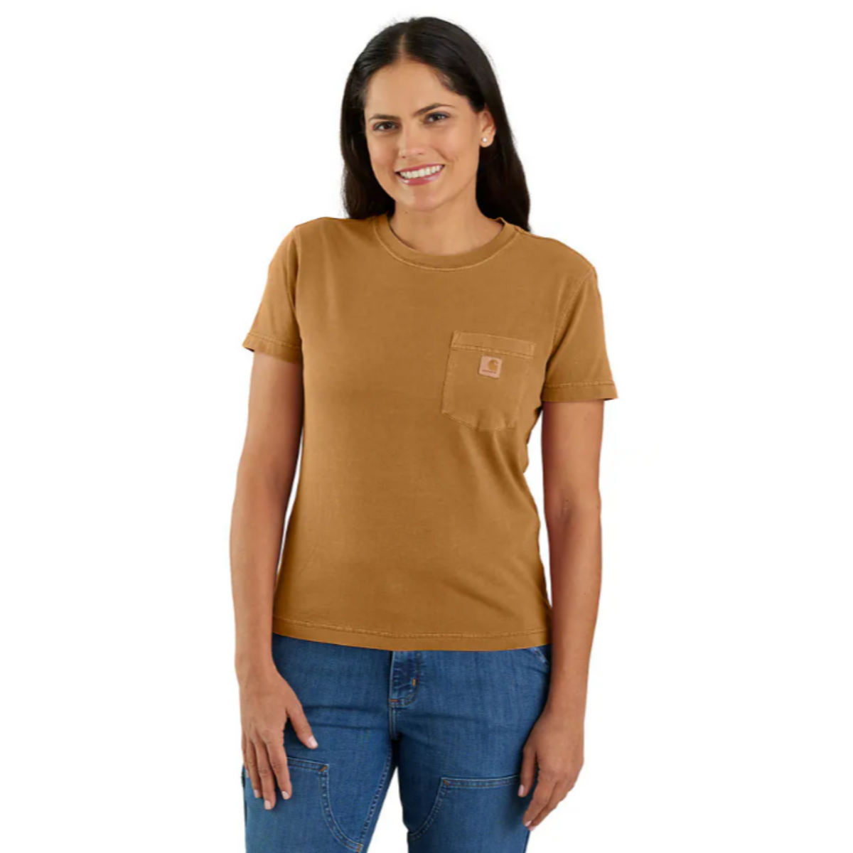 Carhartt Women&#39;s Re-Engineered Garment Dyed Pocket Short Sleeve T-Shirt - Work World - Workwear, Work Boots, Safety Gear