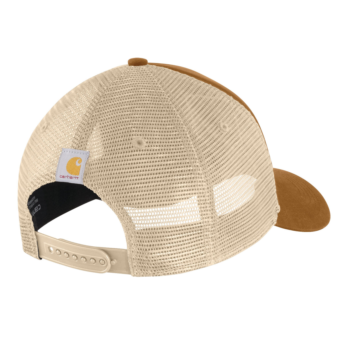 Carhartt Men&#39;s Canvas Snapback Meshback &quot;C&quot; Logo Cap - Work World - Workwear, Work Boots, Safety Gear