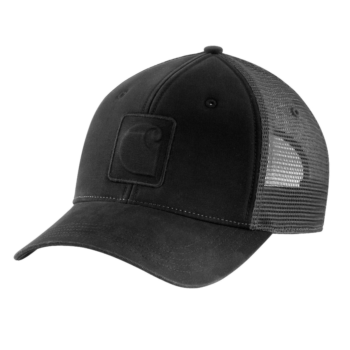 Carhartt Men&#39;s Canvas Snapback Meshback &quot;C&quot; Logo Cap - Work World - Workwear, Work Boots, Safety Gear
