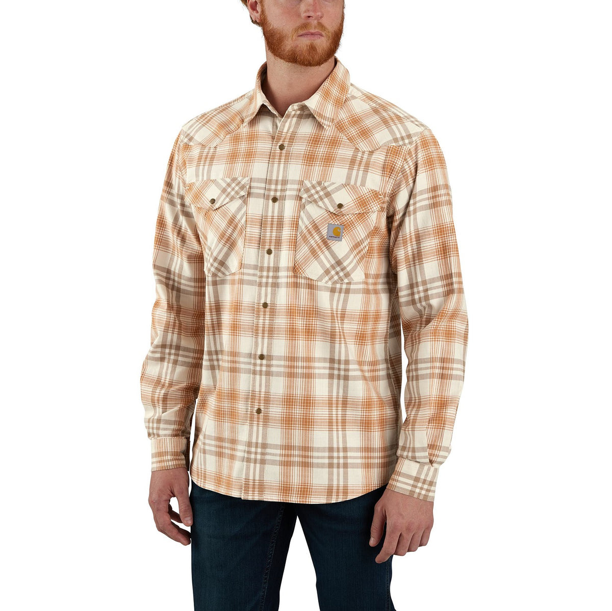 Carhartt Men&#39;s Montana Relaxed Fit Lightweight Plaid Button-Down Work Shirt - Work World - Workwear, Work Boots, Safety Gear