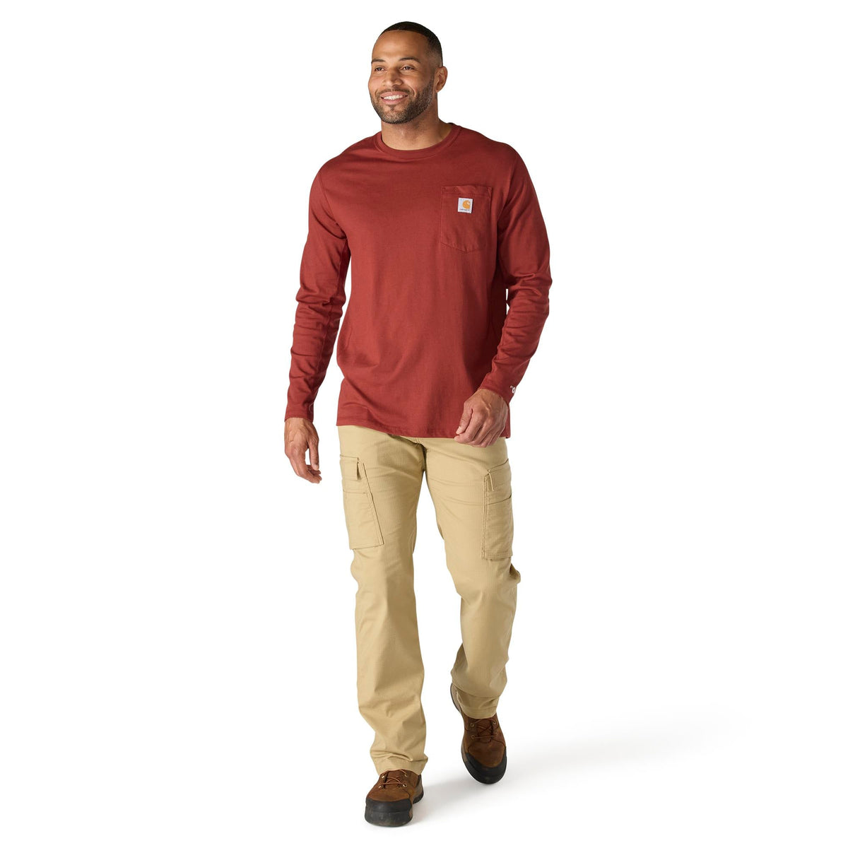 Carhartt Men's Force® Relaxed Fit Long Sleeve Pocket T-Shirt - Work World - Workwear, Work Boots, Safety Gear