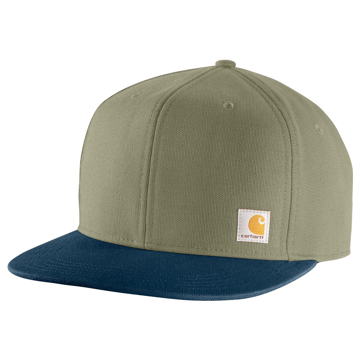 Carhartt Firm Duck Flat Brim Cap Hats & Caps Carhartt Dusty Olive/Denim OS