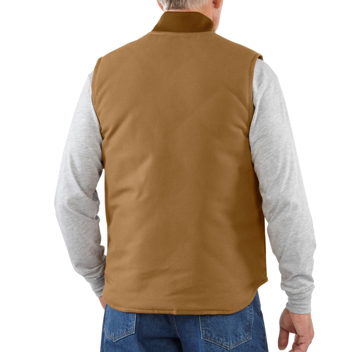 Carhartt Men's V01 Relaxed Fit Firm Duck Insulated Zip Vest Vests Carhartt