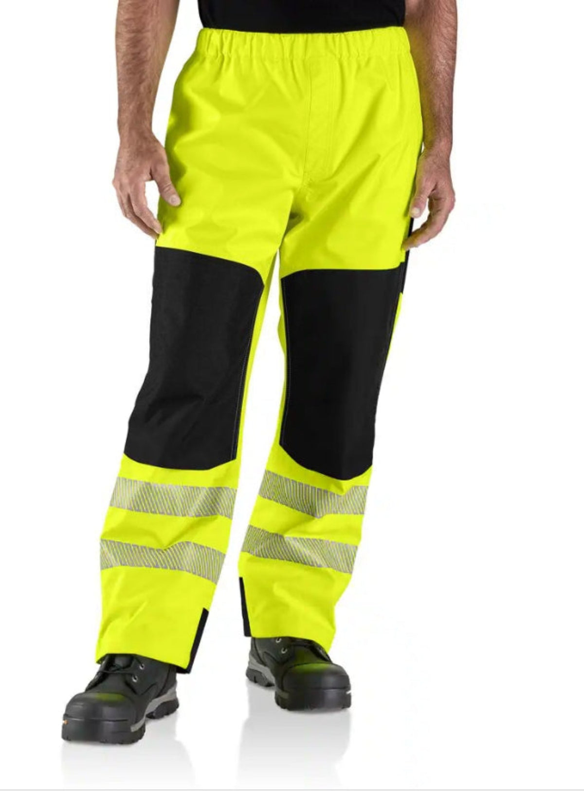 Carhartt Men's Storm Defender Waterproof Hi-Vis Double-Front Pant Pants Carhartt Brite Lime 2XL Reg