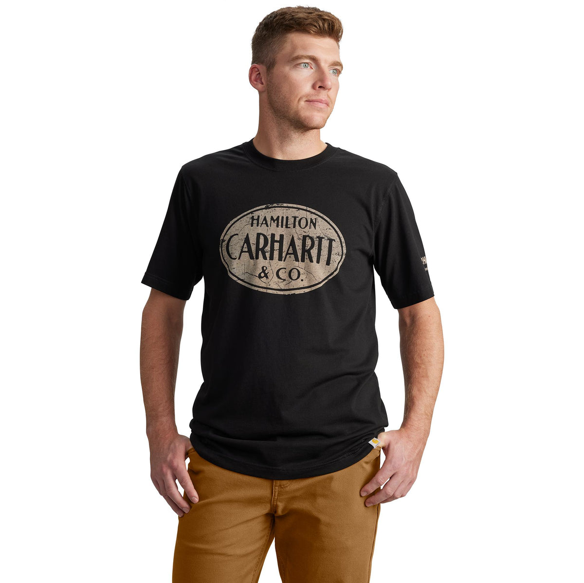 Carhartt Men&#39;s Hamilton Graphic Relaxed Fit Short Sleeve T-Shirt - Work World - Workwear, Work Boots, Safety Gear