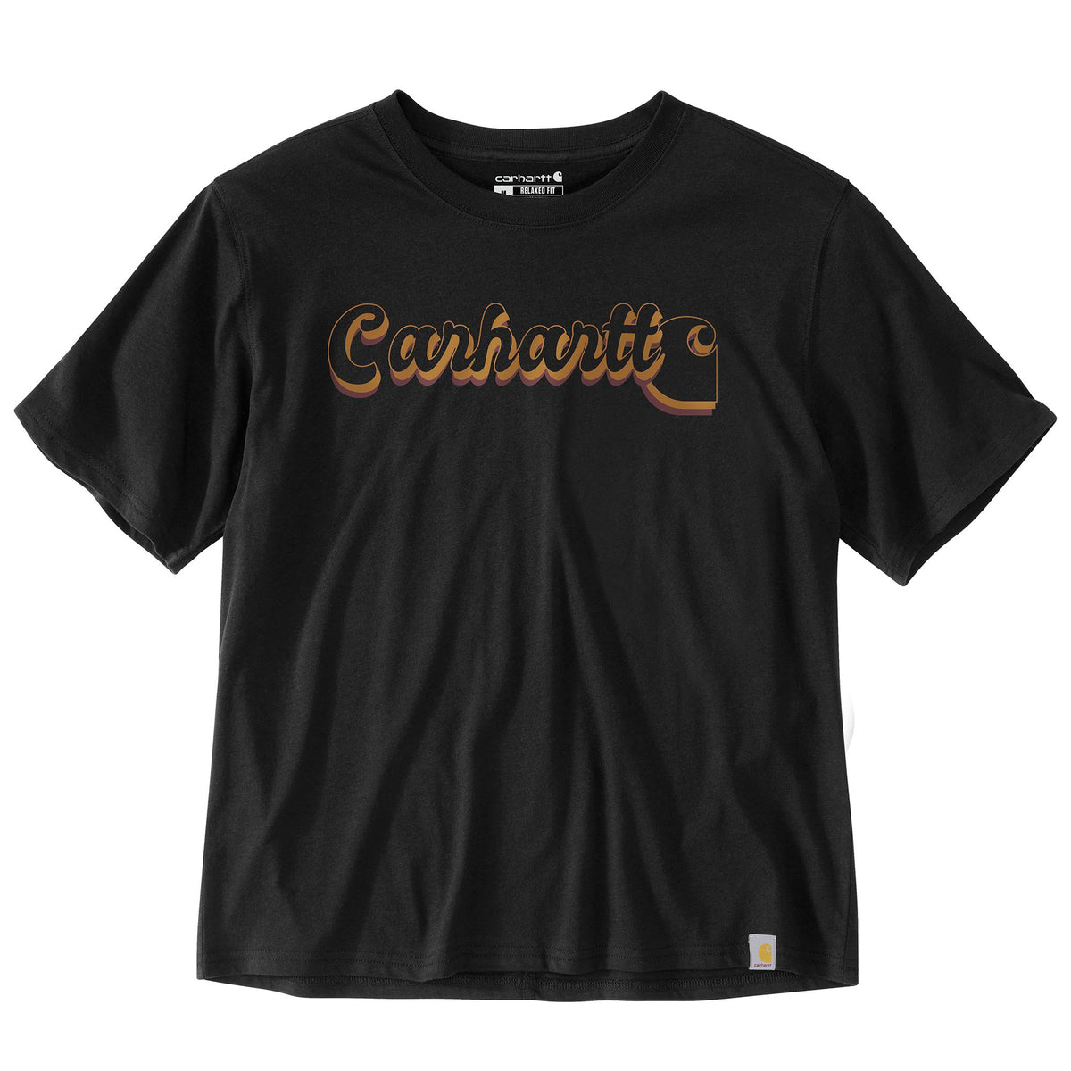 Carhartt Women&#39;s Tencel™ Script Graphic Loose Fit Short Sleeve T-Shirt - Work World - Workwear, Work Boots, Safety Gear