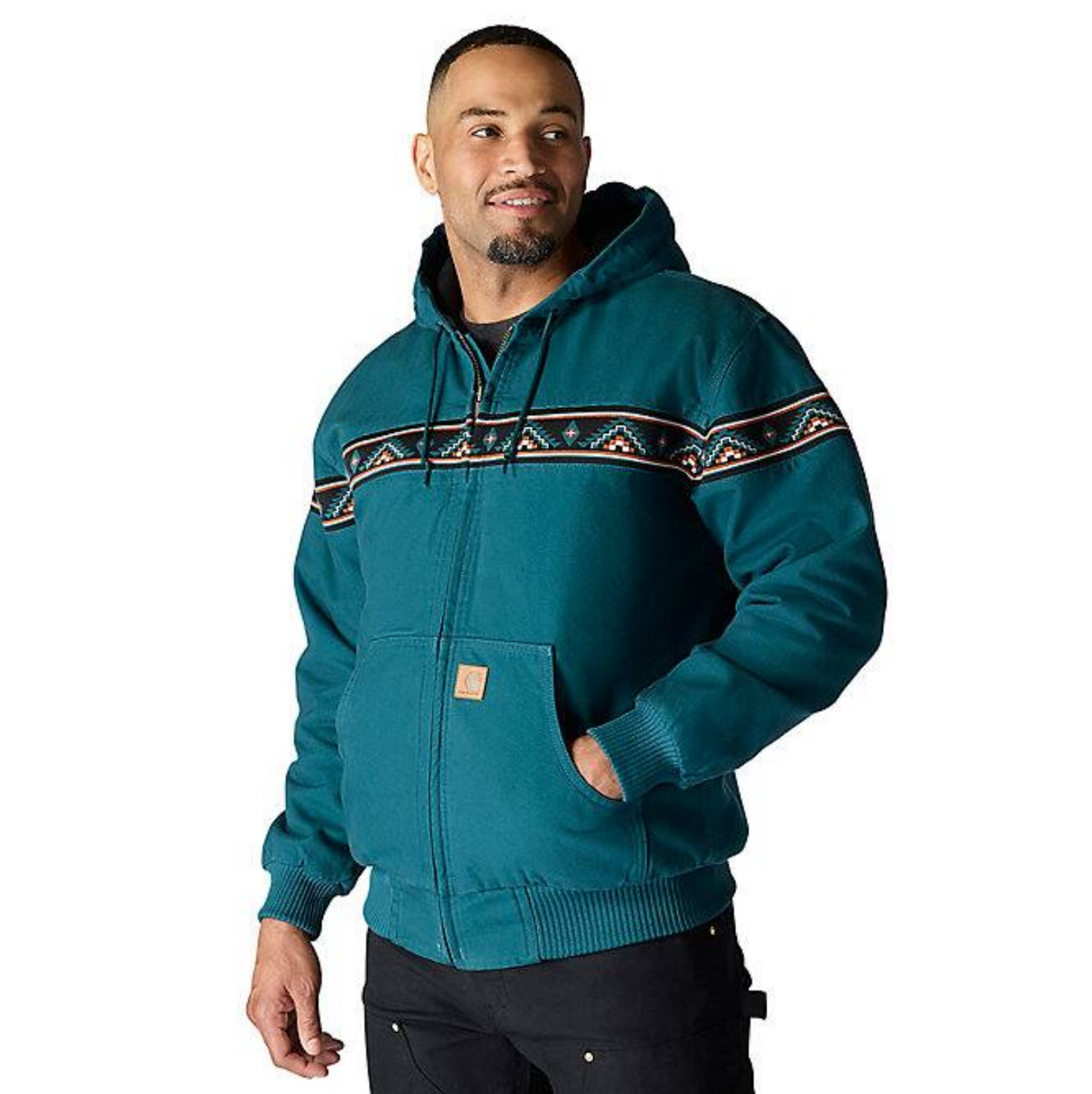 Carhartt Men's Montana Loose Fit Washed Duck Active Jacket Jackets & Coats Carhartt Greenstone 2XL Reg