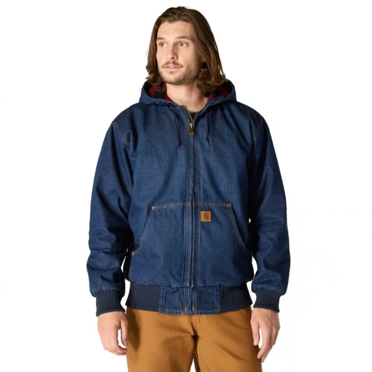 Carhartt Men's Loose Fit Denim Active Jacket Jackets & Coats Carhartt Sawyer 2XL Reg