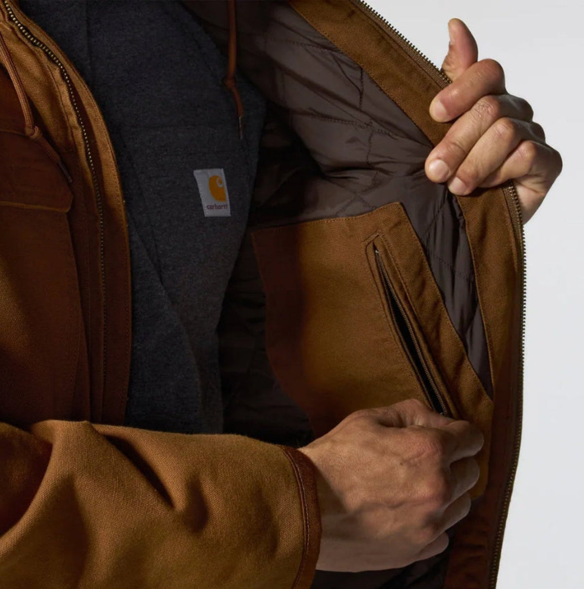 Carhartt Men's Full Swing Washed Duck Insulated Active Jacket Jackets & Coats Carhartt
