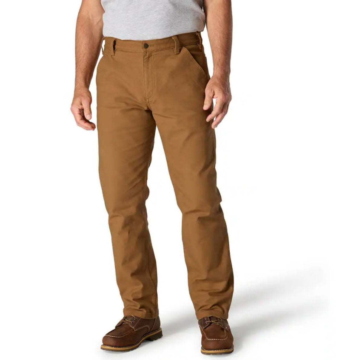 Carhartt Men's Straight Rugged Flex Duck Dungaree Pants Carhartt Carhartt Brown 30 30 Inseam