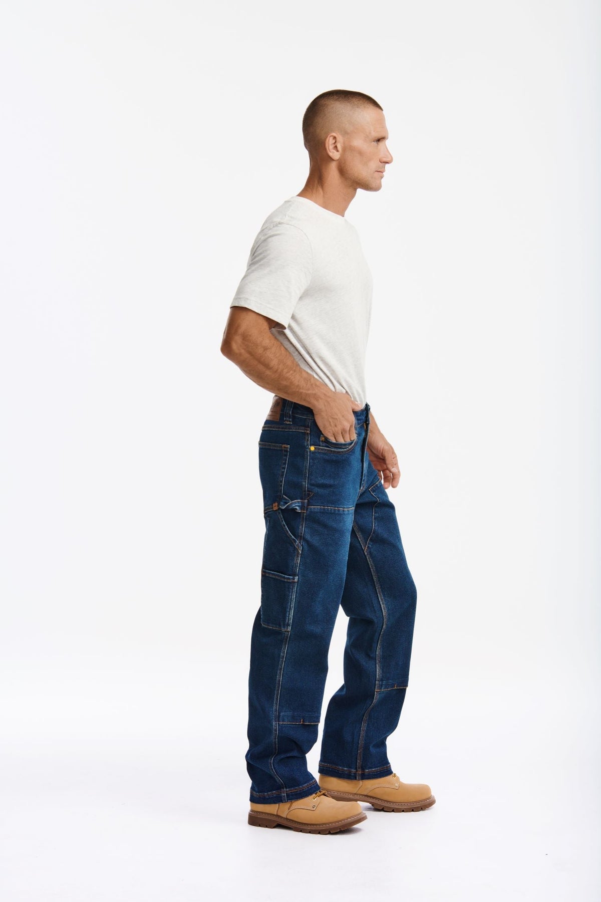 CAT Men's D3 Double Front Relaxed Fit Carpenter Jean Pants CAT
