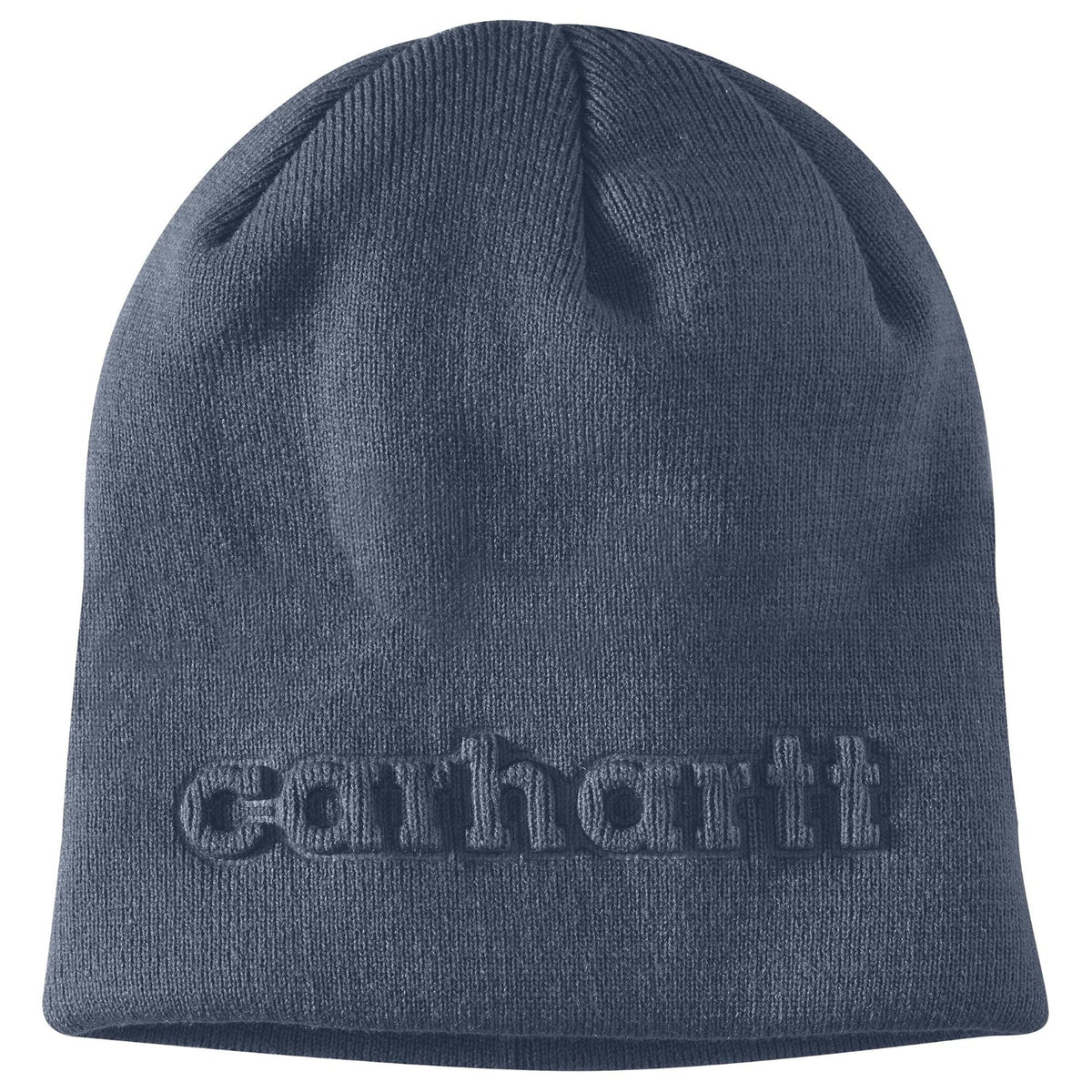 Carhartt Acrylic Rib Knit Embossed Beanie Hats & Caps Carhartt Bluestone OS