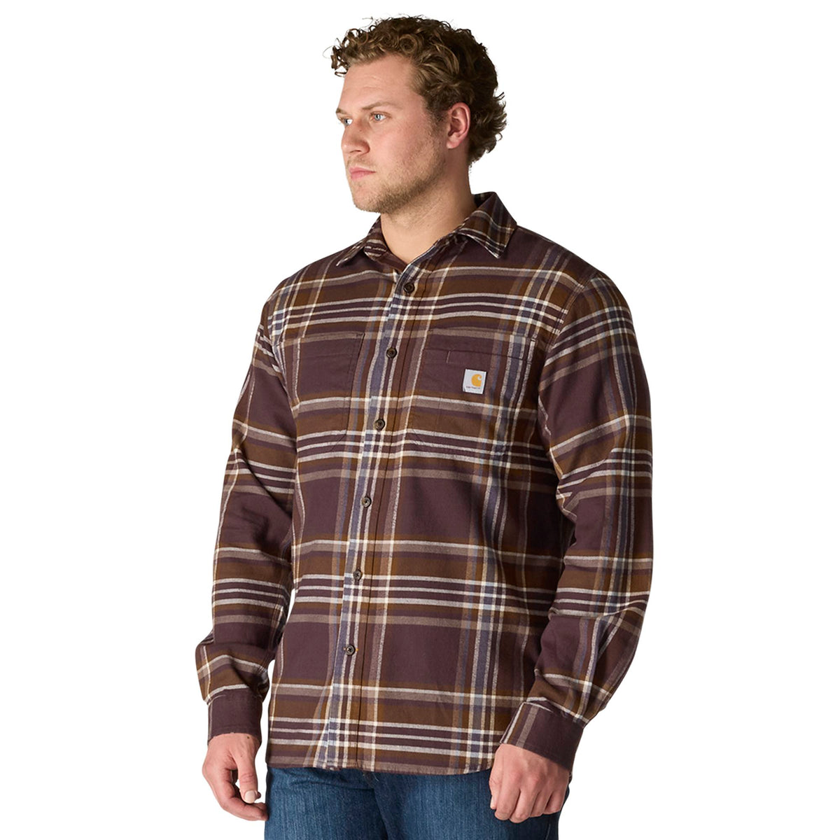Carhartt Men&#39;s Rugged Flex™ Relaxed Fit Midweight Flannel Plaid Work Shirt - Work World - Workwear, Work Boots, Safety Gear