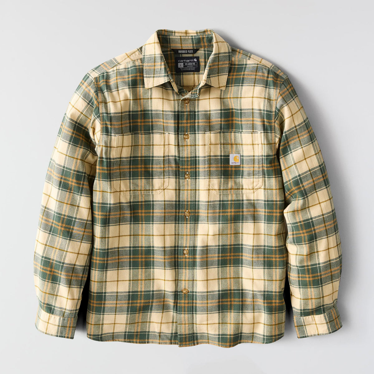 Carhartt Men&#39;s Rugged Flex™ Relaxed Fit Midweight Flannel Plaid Work Shirt - Work World - Workwear, Work Boots, Safety Gear