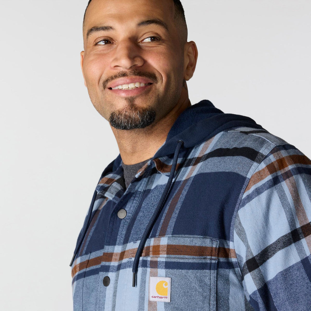 Carhartt Men's Rugged Flex Fleece Lined Long Sleeve Flannel Shirt Jac Long Sleeve T-Shirts Carhartt
