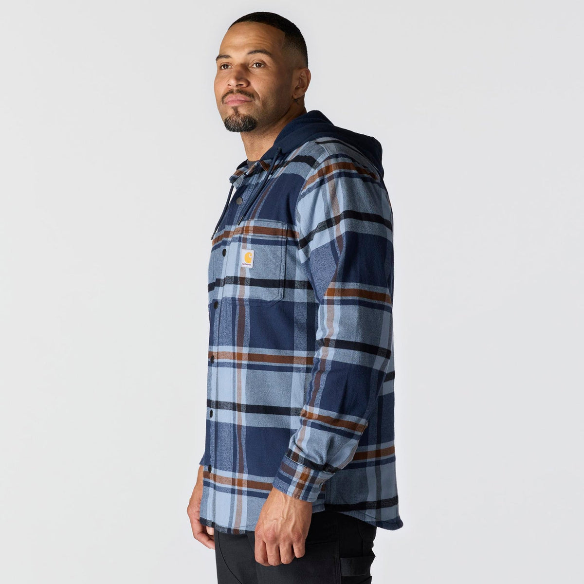 Carhartt Men's Rugged Flex Fleece Lined Long Sleeve Flannel Shirt Jac Long Sleeve T-Shirts Carhartt