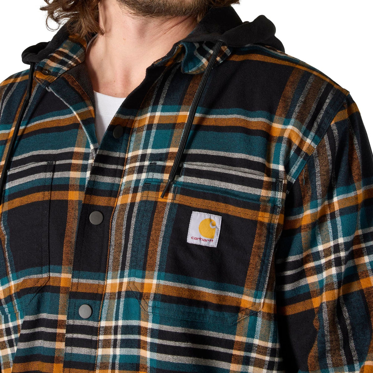 Carhartt Men's Rugged Flex Fleece Lined Long Sleeve Flannel Shirt Jac Long Sleeve T-Shirts Carhartt
