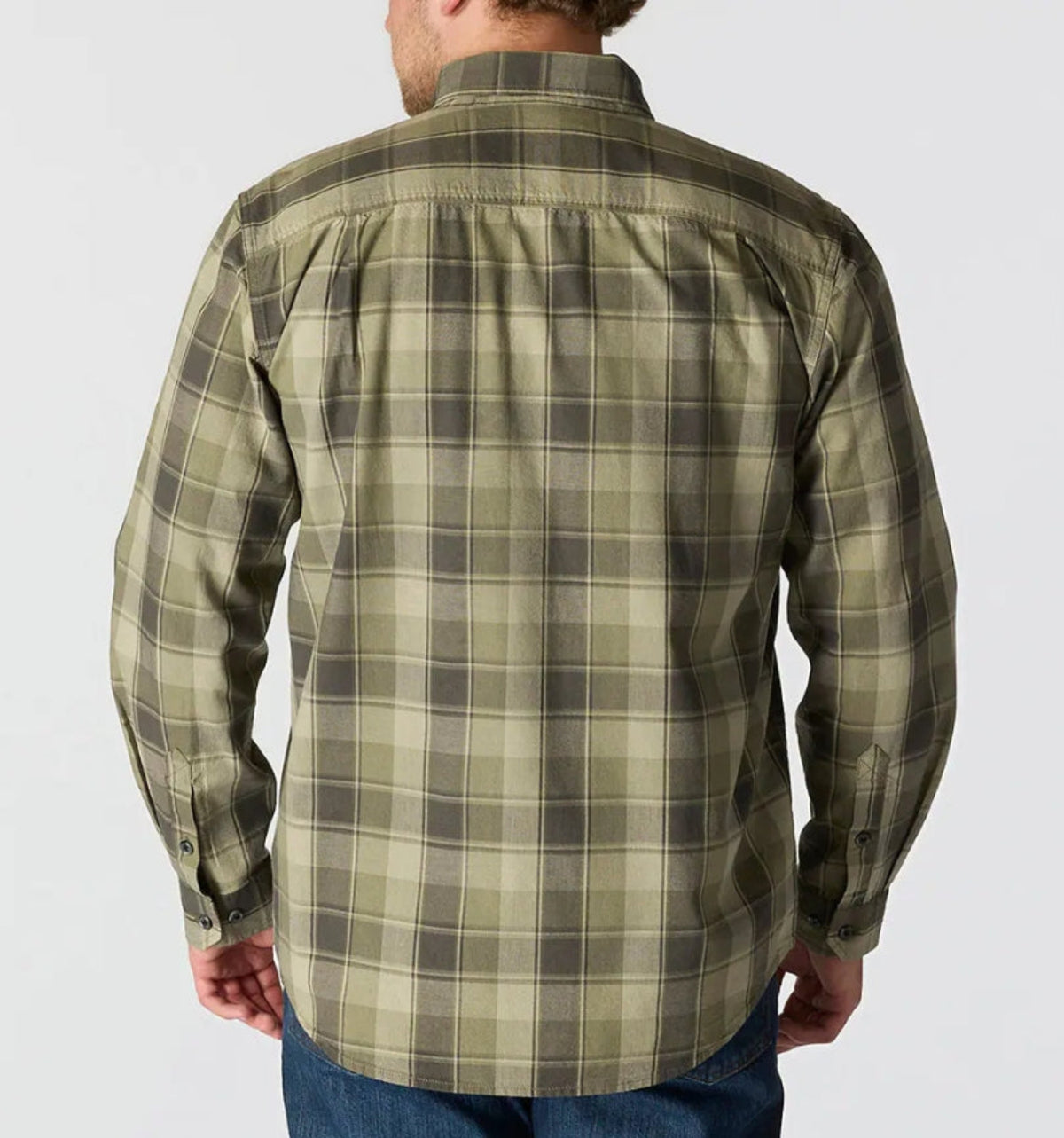 Carhartt Men's Loose Fit Midweight Chambray Long Sleeve Plaid Shirt Work Shirts Carhartt