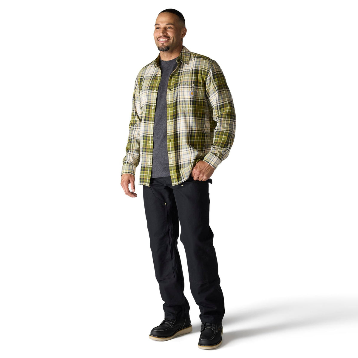 Carhartt Men's Rugged Flex® Relaxed Fit Lightweight Long Sleeve Work Shirt Work Shirts Carhartt