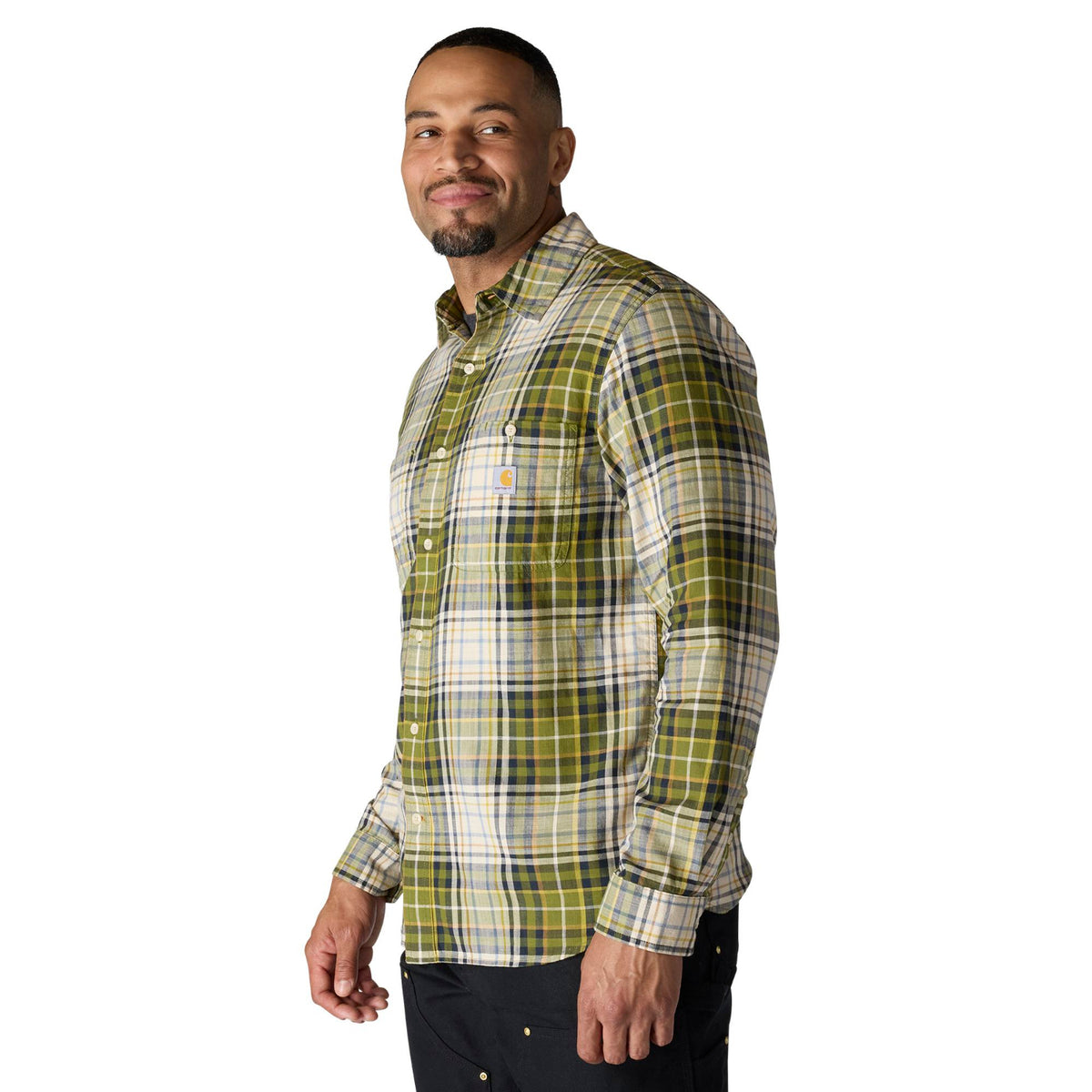 Carhartt Men's Rugged Flex® Relaxed Fit Lightweight Long Sleeve Work Shirt Work Shirts Carhartt