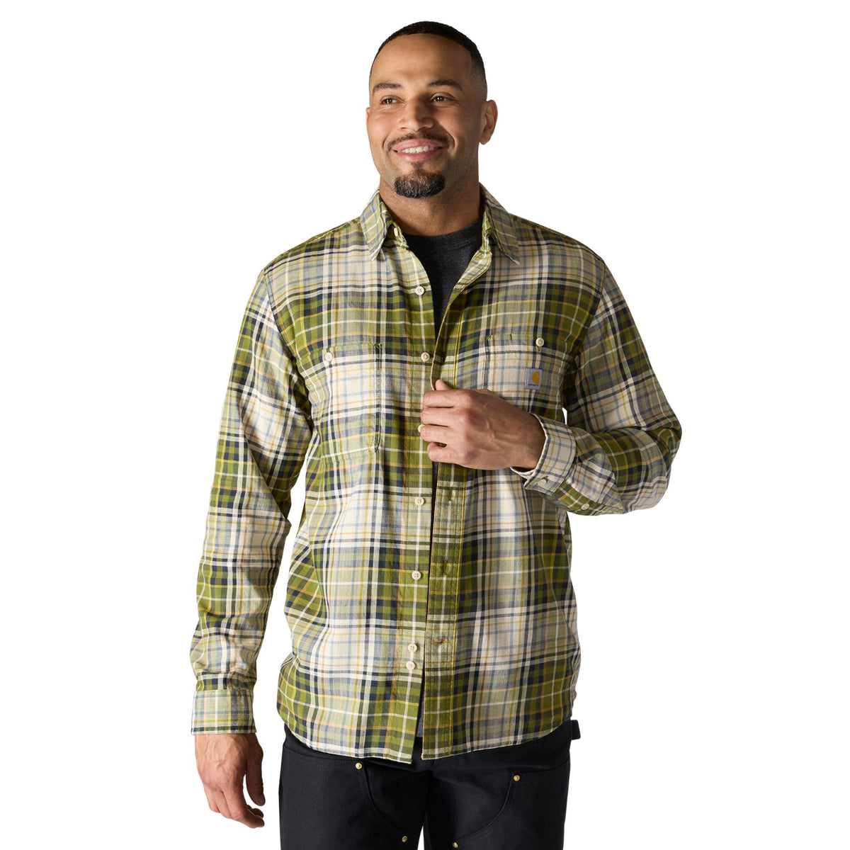 Carhartt Men&#39;s Rugged Flex® Relaxed Fit Lightweight Long Sleeve Work Shirt - Work World - Workwear, Work Boots, Safety Gear