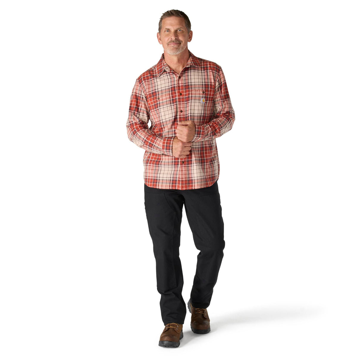 Carhartt Men's Rugged Flex® Relaxed Fit Lightweight Long Sleeve Work Shirt Work Shirts Carhartt