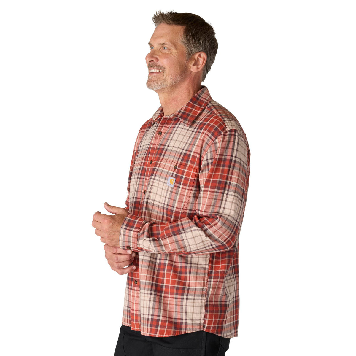 Carhartt Men's Rugged Flex® Relaxed Fit Lightweight Long Sleeve Work Shirt Work Shirts Carhartt