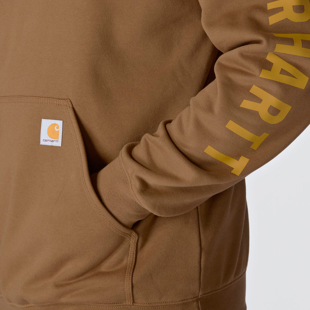 Carhartt Men's Rain Defender® Loose Fit Midweight Logo Graphic Sweatshirt Sweatshirts & Hoodies Carhartt