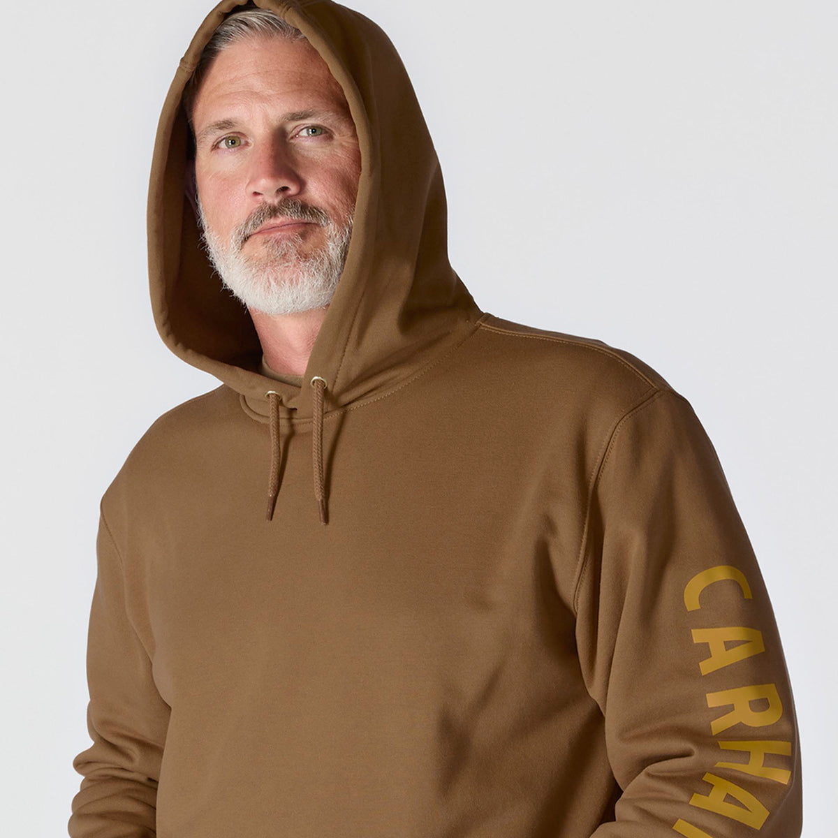 Carhartt Men's Rain Defender® Loose Fit Midweight Logo Graphic Sweatshirt Sweatshirts & Hoodies Carhartt