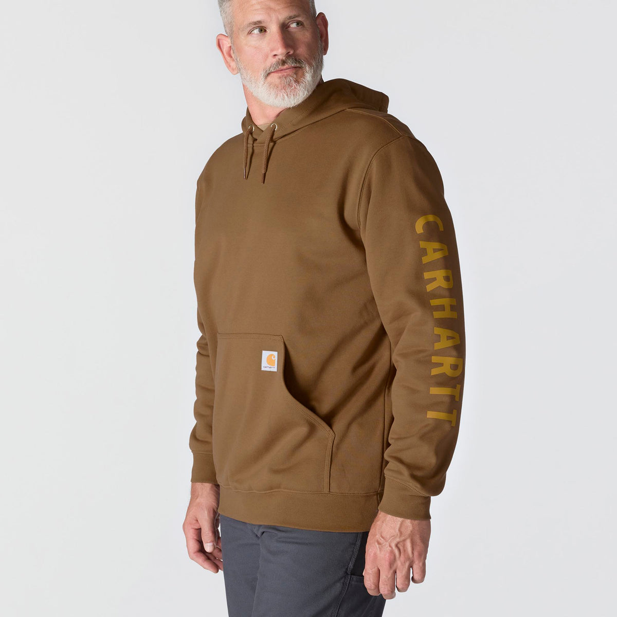 Carhartt Men's Rain Defender® Loose Fit Midweight Logo Graphic Sweatshirt Sweatshirts & Hoodies Carhartt