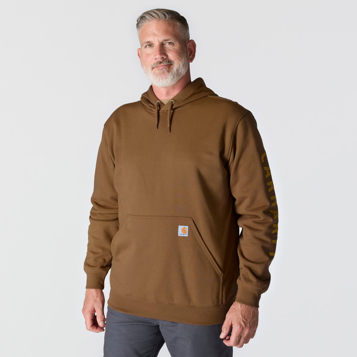 Carhartt Men's Rain Defender® Loose Fit Midweight Logo Graphic Sweatshirt Sweatshirts & Hoodies Carhartt