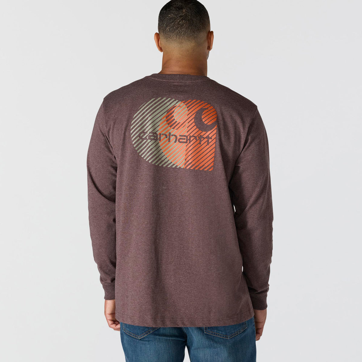 Carhartt Men's Relaxed Fit Heavyweight Pocket Long Sleeve Graphic T-Shirt Long Sleeve T-Shirts Carhartt