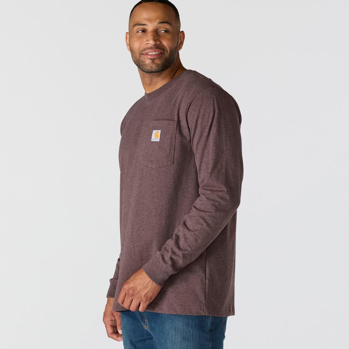 Carhartt Men's Relaxed Fit Heavyweight Pocket Long Sleeve Graphic T-Shirt Long Sleeve T-Shirts Carhartt