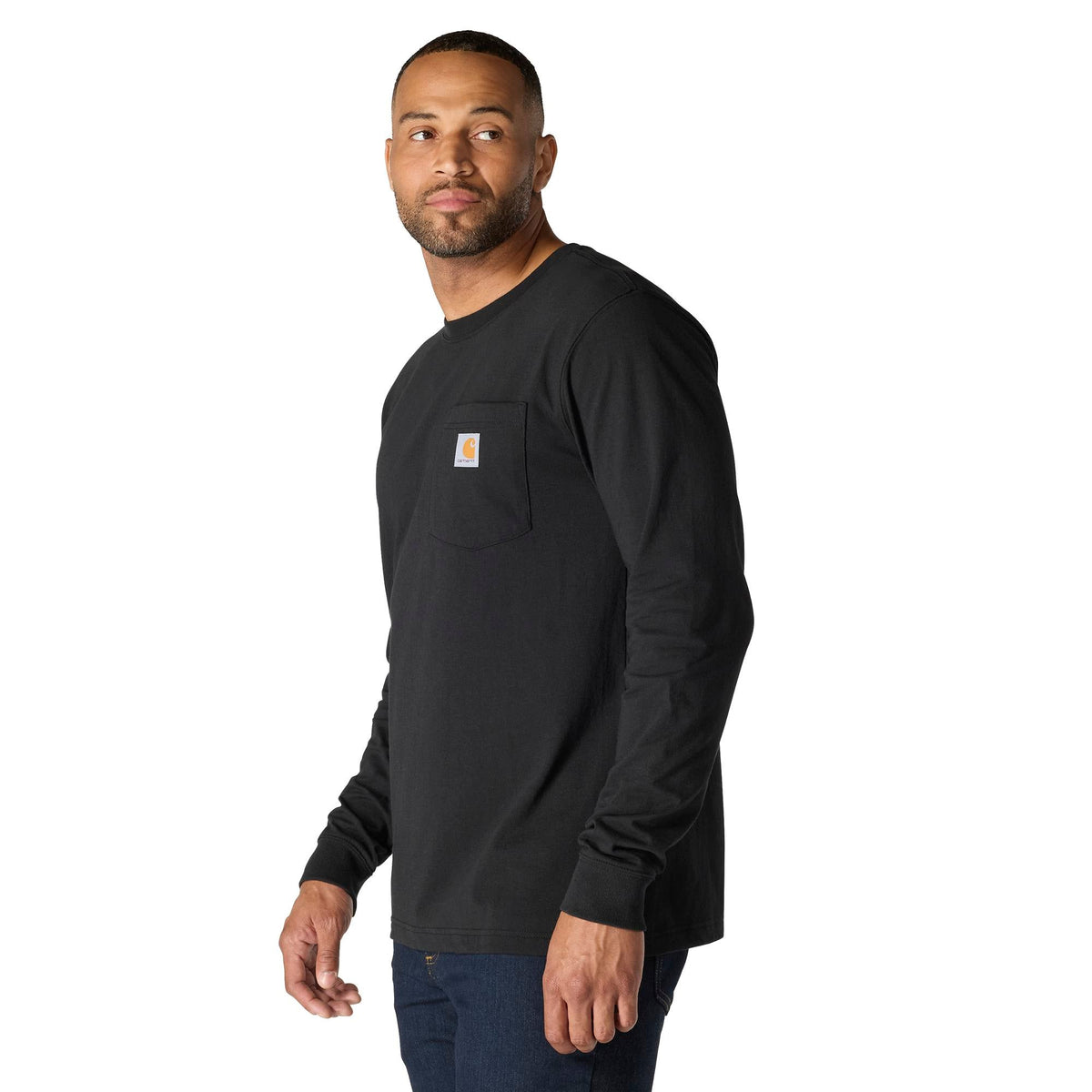 Carhartt Men's Relaxed Fit Heavyweight Pocket Long Sleeve Graphic T-Shirt Long Sleeve T-Shirts Carhartt