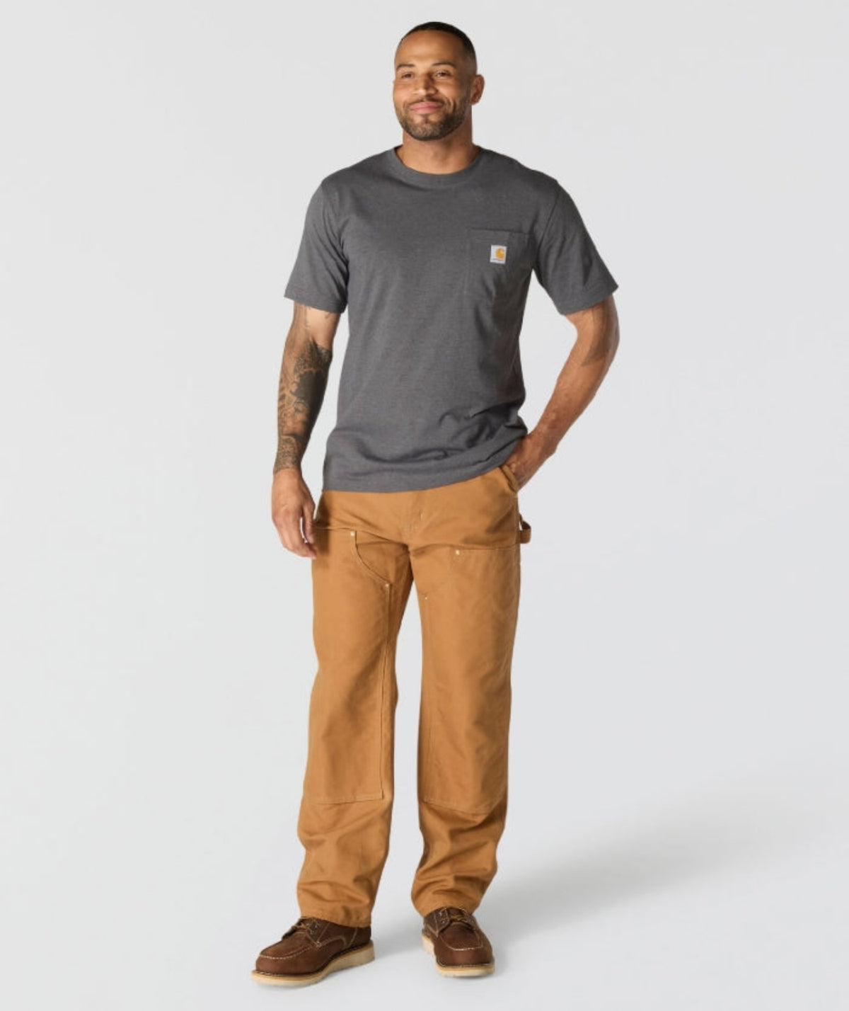 Carhartt Men&#39;s Relaxed Fit Pocket Quality Graphic Short Sleeve T-Shirt - Work World - Workwear, Work Boots, Safety Gear